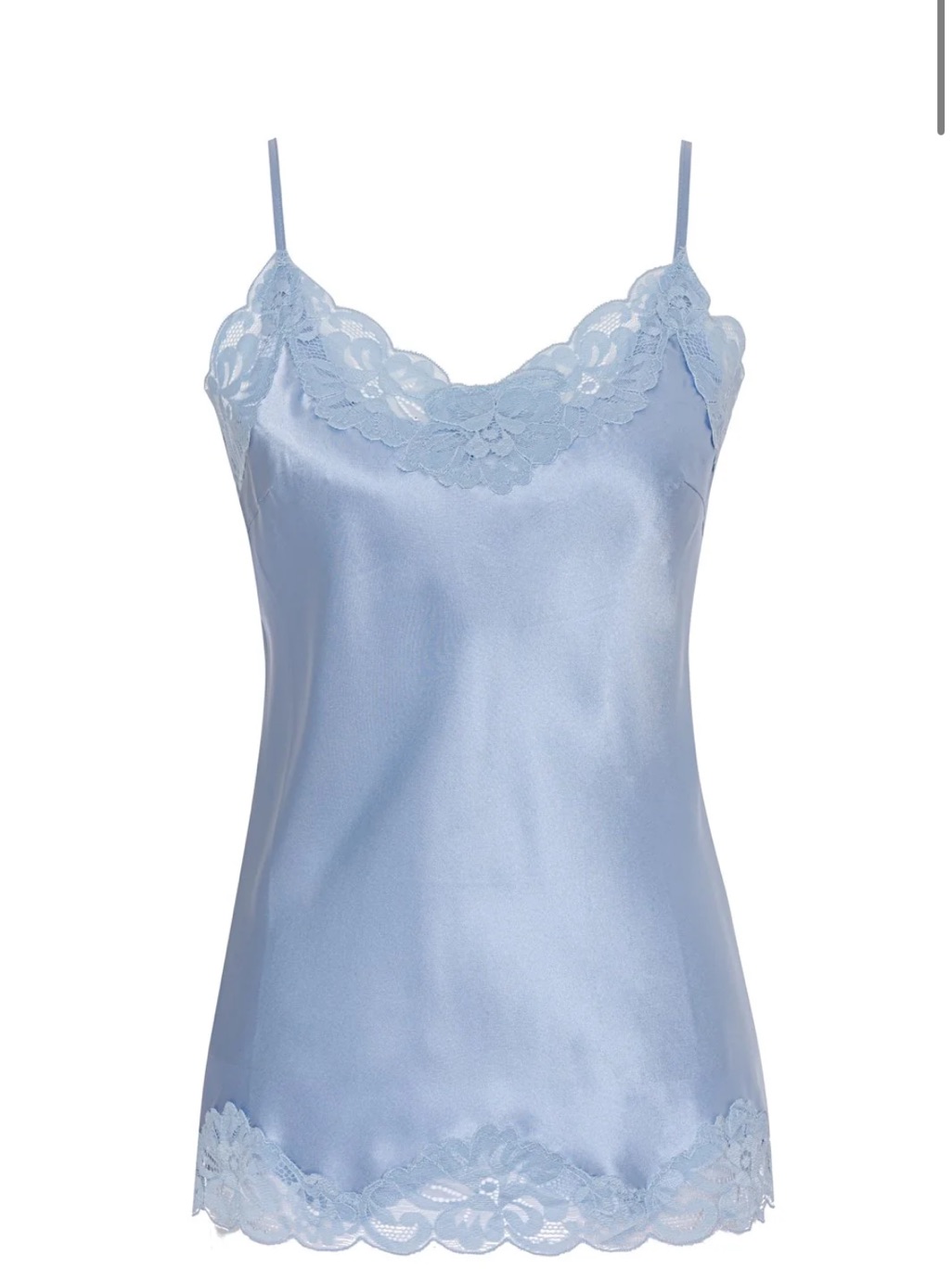 Nwt Gold Hawk Blue Silk Tunic Cami